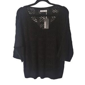 Tarse Women's Black Knot Sweater Size XL